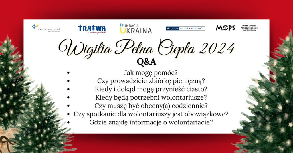 plakat Wigilii Pełnej Ciepła 2024